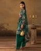 Digital Printed Fancy Chamki Lawn Shirt with Digital Printed Readymade Fancy Embroidered Four Side Patti Dupatta and Dyed Lawn Trouser D0001