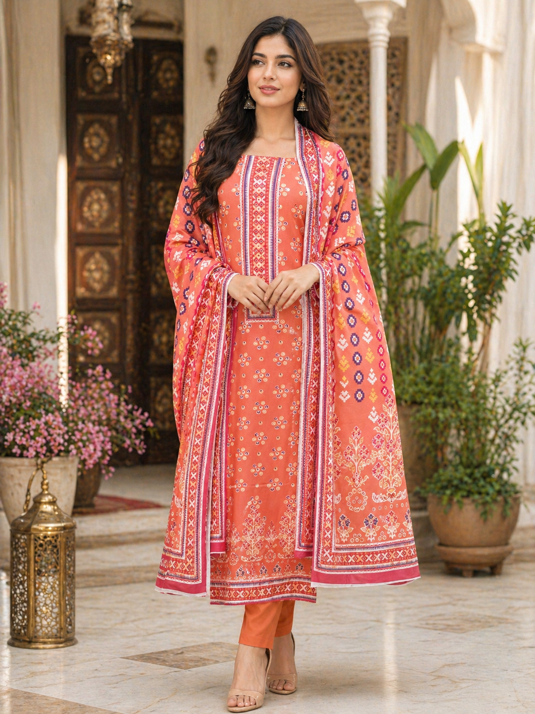 3 piece Lawn Printed Suit -D03
