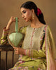 Digital Printed Fancy Chamki Lawn Shirt with Digital Printed Readymade Fancy Embroidered Four Side Patti Dupatta and Dyed Lawn Trouser D-004
