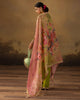 Digital Printed Fancy Chamki Lawn Shirt with Digital Printed Readymade Fancy Embroidered Four Side Patti Dupatta and Dyed Lawn Trouser D-004