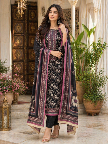 3 piece Lawn Printed Suit -D04