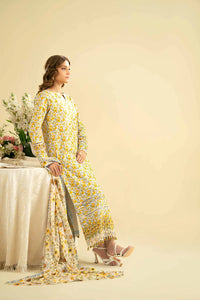 3 Piece - Printed Embroidered Suit - 42401331