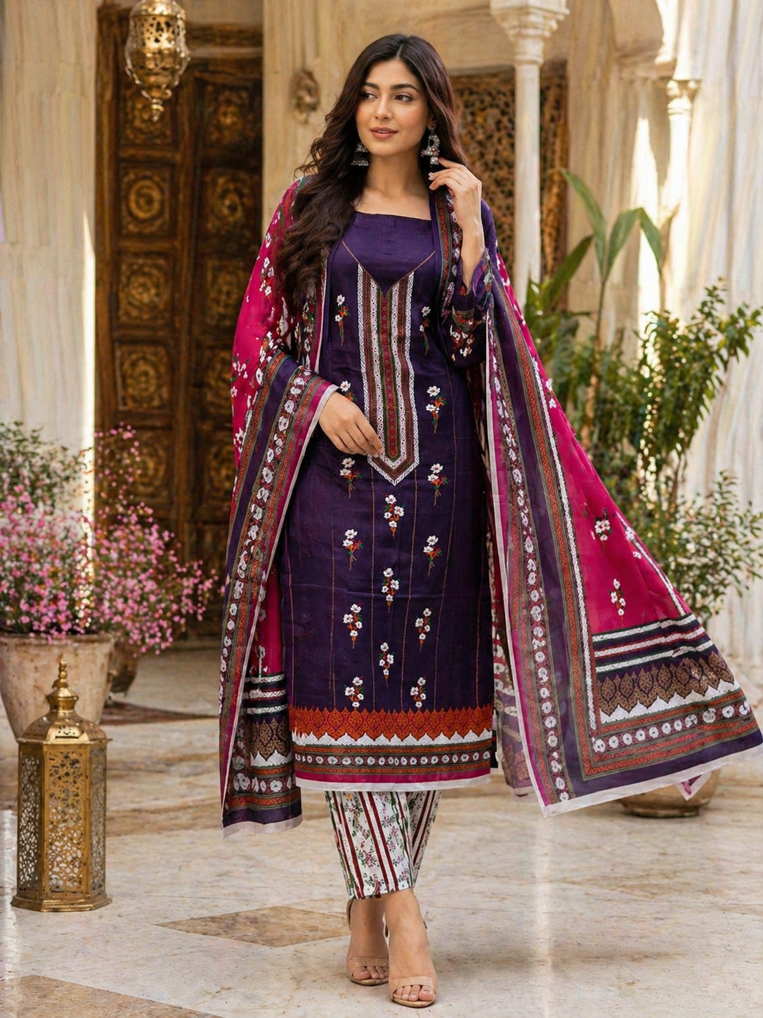 3 piece Lawn Printed Suit -D05