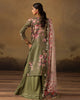 Digital Printed Fancy Chamki Lawn Shirt with Digital Printed Readymade Fancy Embroidered Four Side Patti Dupatta and Dyed Lawn Trouser D-0009