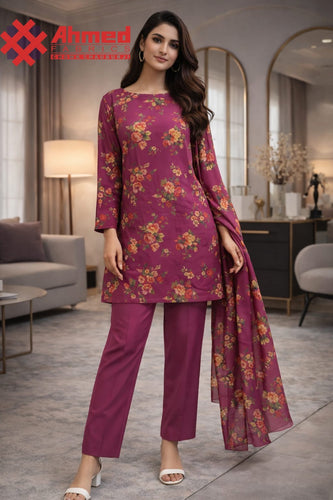 Printed Lawn Shirt TK07