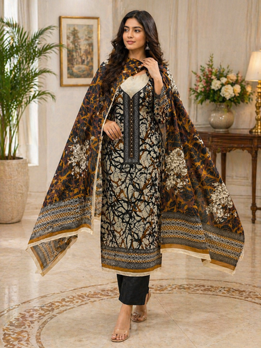3 piece Lawn Printed Suit -D09