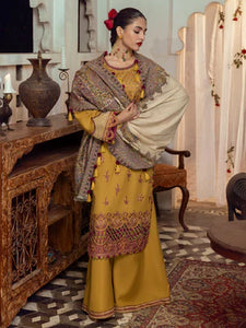 CINQ AFSANA | 3 Pc Unstitched | Bayaan Kashmiri shawls