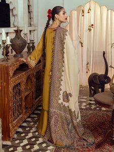 CINQ AFSANA | 3 Pc Unstitched | Bayaan Kashmiri shawls