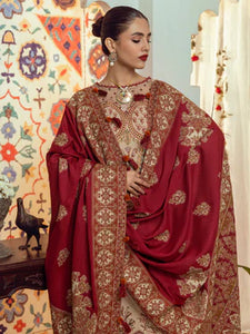 CINQ AASHANA  | 3 Pc Unstitched | Bayaan Kashmiri shawls