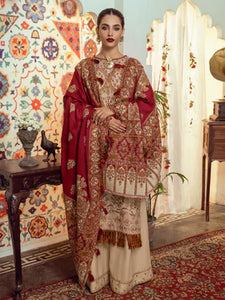 CINQ AASHANA  | 3 Pc Unstitched | Bayaan Kashmiri shawls