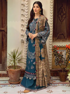 CINQ MEHERMA | 3 Pc Unstitched | Bayaan Kashmiri shawls