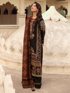 CINQ VASAL | 3 Pc Unstitched | Bayaan Kashmiri shawls