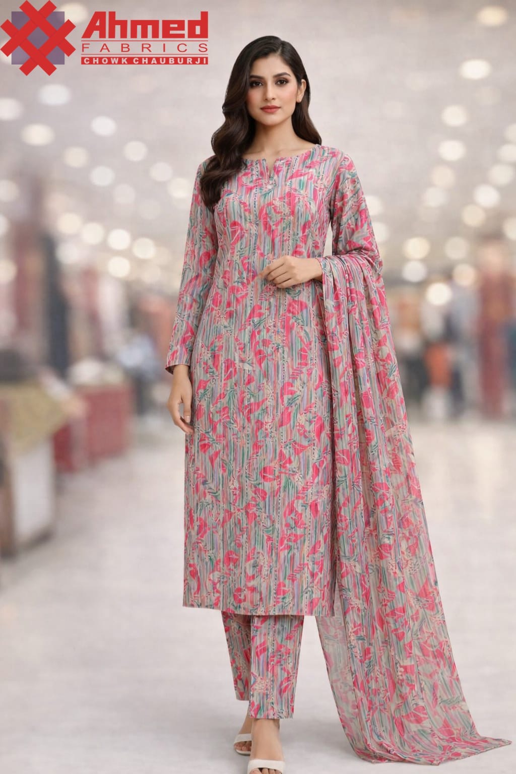 Printed Lawn Shirt TK03