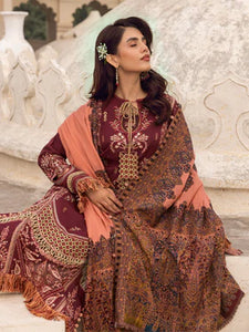 CINQ ARSH | 3 Pc Unstitched | Bayaan Kashmiri shawls