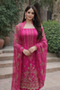 3 piece Embroidered Lawn suit with Chiffon Dupatta