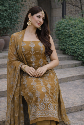 3 piece Pure chiffon