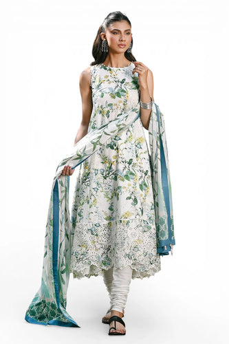 3 Piece Embroidered Printed Lawn Suit with Lawn Dupatta CL-62081