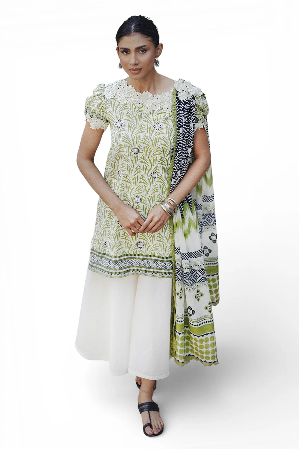 3 Piece Embroidered Printed Lawn Suit with Lawn Dupatta CL-62239