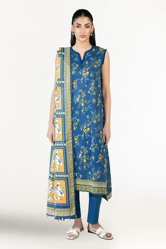 3 Piece Printed Lawn Suit CL-62205 B