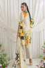 3 Piece Printed Mehsuri Stripe Lawn Suit with Printed Mehsuri Stripe Lawn Dupatta and Dyed Trouser GS-62001